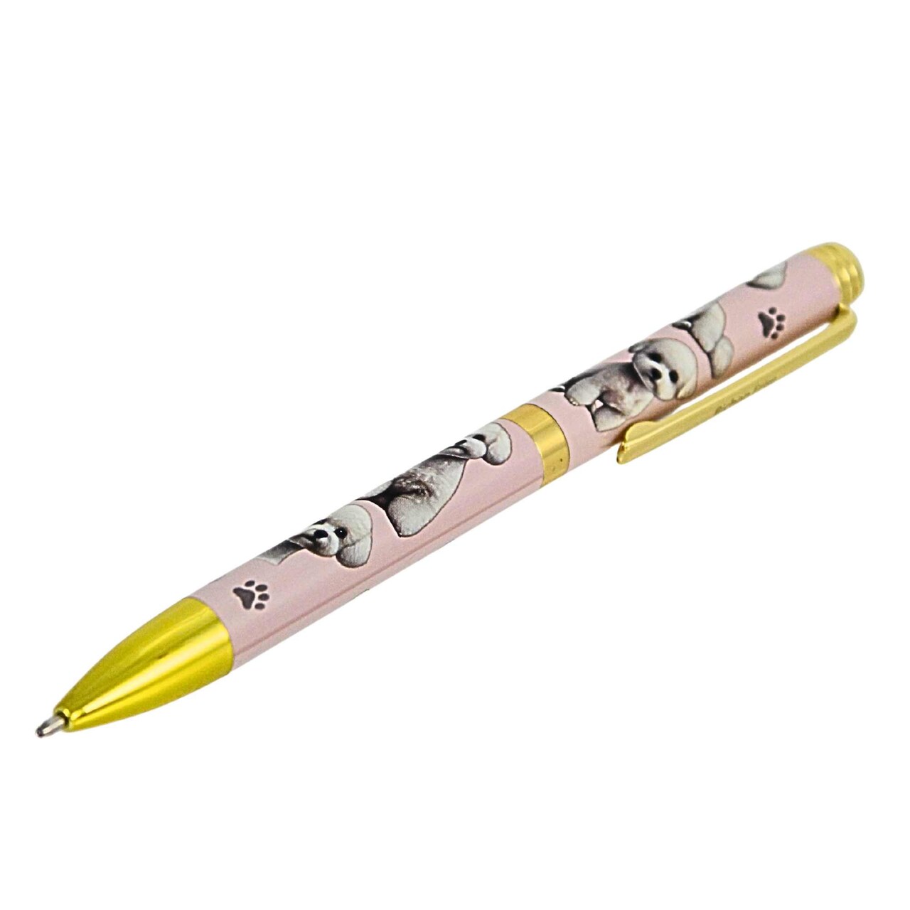 E & S Imports 5.5 Inch Bichon Frise Ballpoint Pen Everyday Pen , Writing Dog Puppy Pet